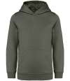 NS404 Native Spirit Kids Hooded Sweatshirt organic khaki colour image
